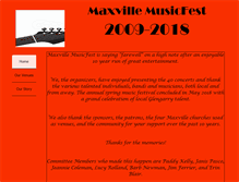Tablet Screenshot of maxvillemusicfest.ca